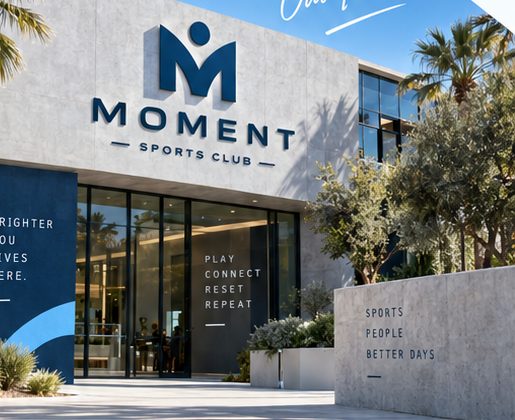 The Moment Sports Club building entrance